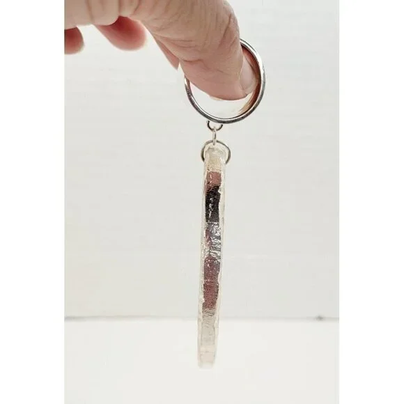 Destello by Gemporia Natural Agate Scarf Pendant Ring Brass India